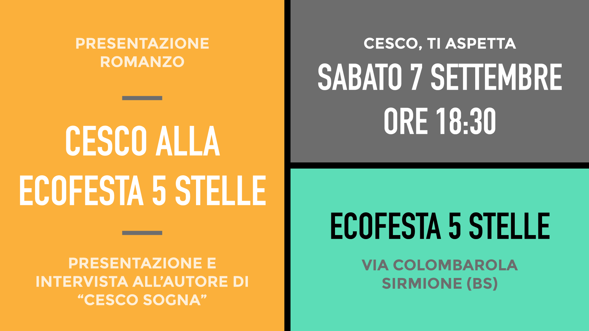 Cesco alla Ecofesta di Sirmione!